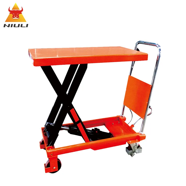 NIULI Portable mobile hydraulic scissor table truck for WP350KG/500KG/800KG and WPD150KG/300KG/350KG/800KG Platform lift truck