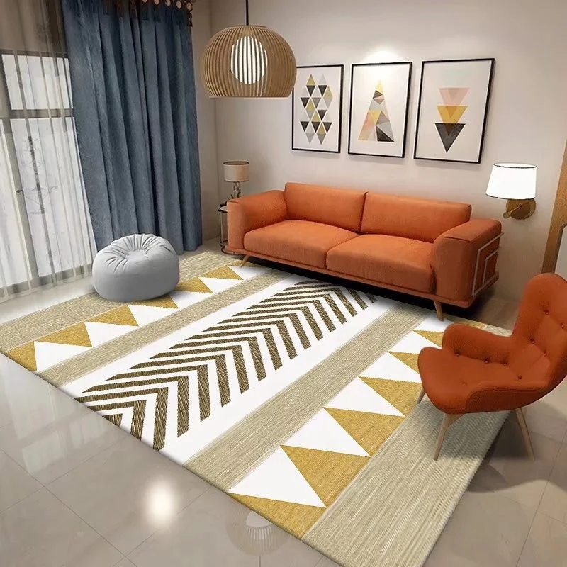 Stock High Quality Modern Area Rug Washable Printed Living Room Classic Rugs Carpet Mat