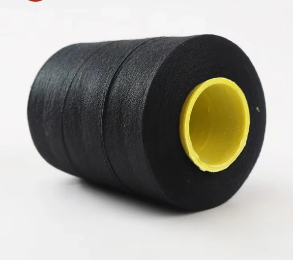 20s/2 black white 200g waxed polyester thread for knitting shoes kite flying