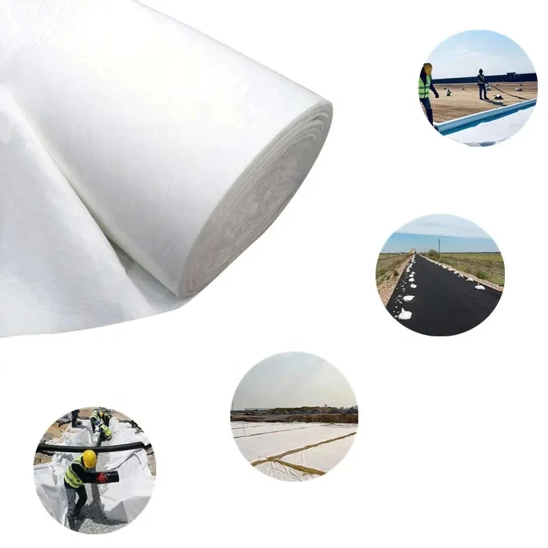 High quality PET PP nonwoven polypropylene geotextile filter fabric construction geotextile for filtration seperation