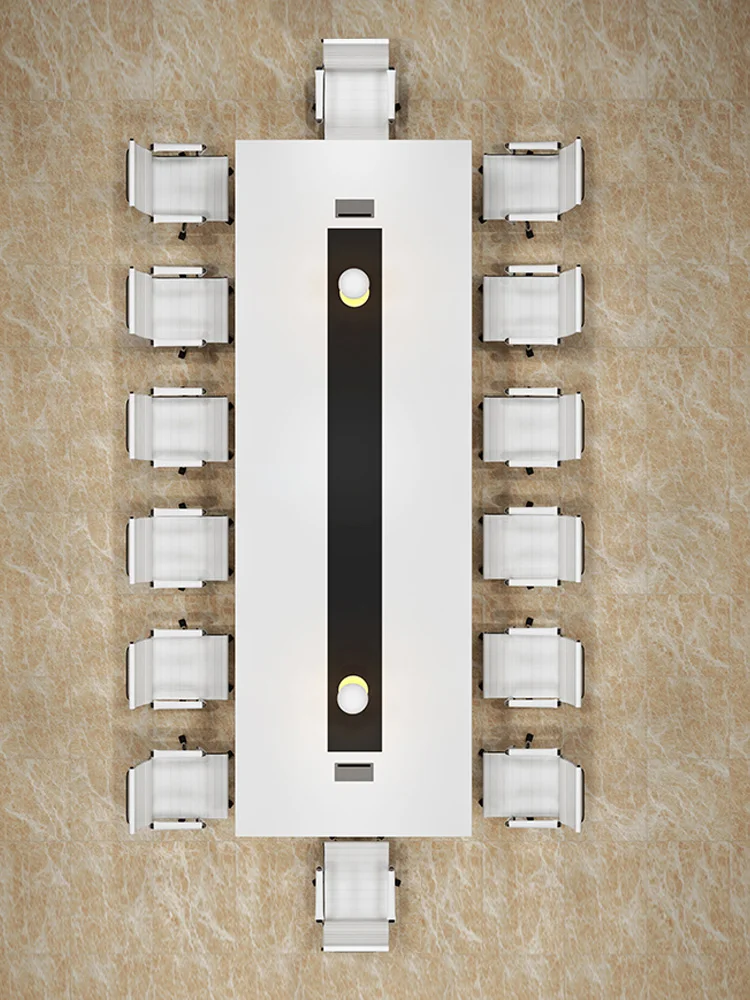 
Training Table Combination Large Conference Long Table and Chair for Office Furniture 