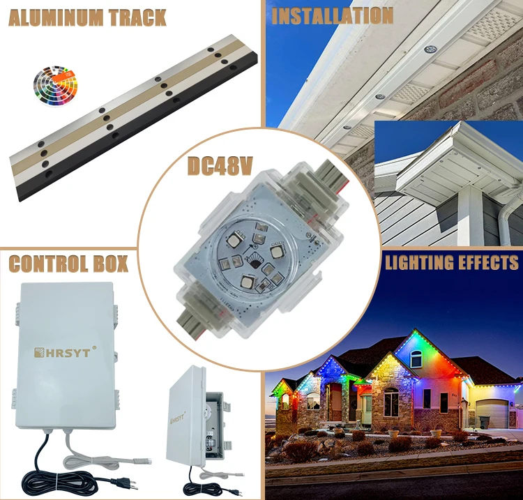 Twinklight high bright christmas led colorful controller lights rgbw pixel light