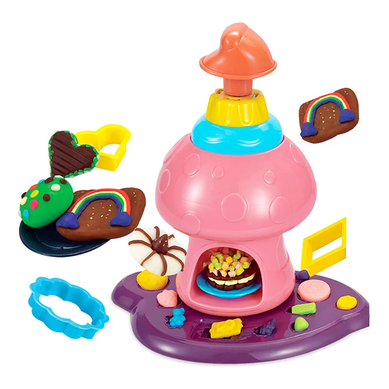 Sensory play color dough kit girls diy educational toys with clay moulding machine