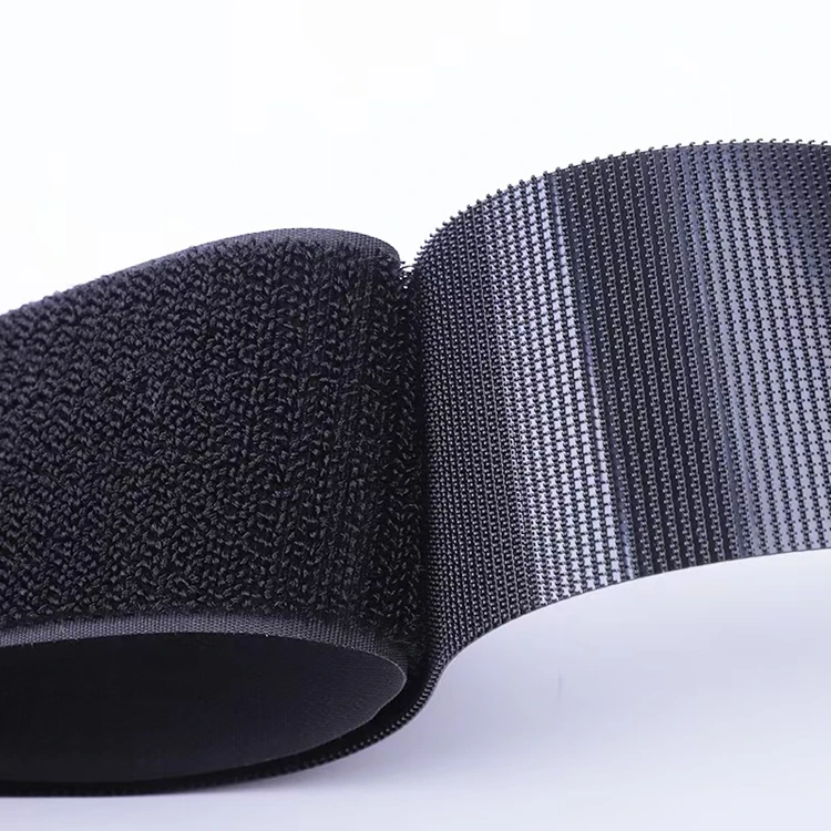 Factory wholesale Smooth and Soft Velcroes Hot Sell 100% Nylon Low Elasticity Hook and Loop Tape Injection Loop