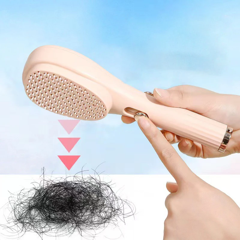 EDAWA New multifunctional Self Cleaning Hair Brush Low MOQ Anti-Static Massage Retractable Hair Comb