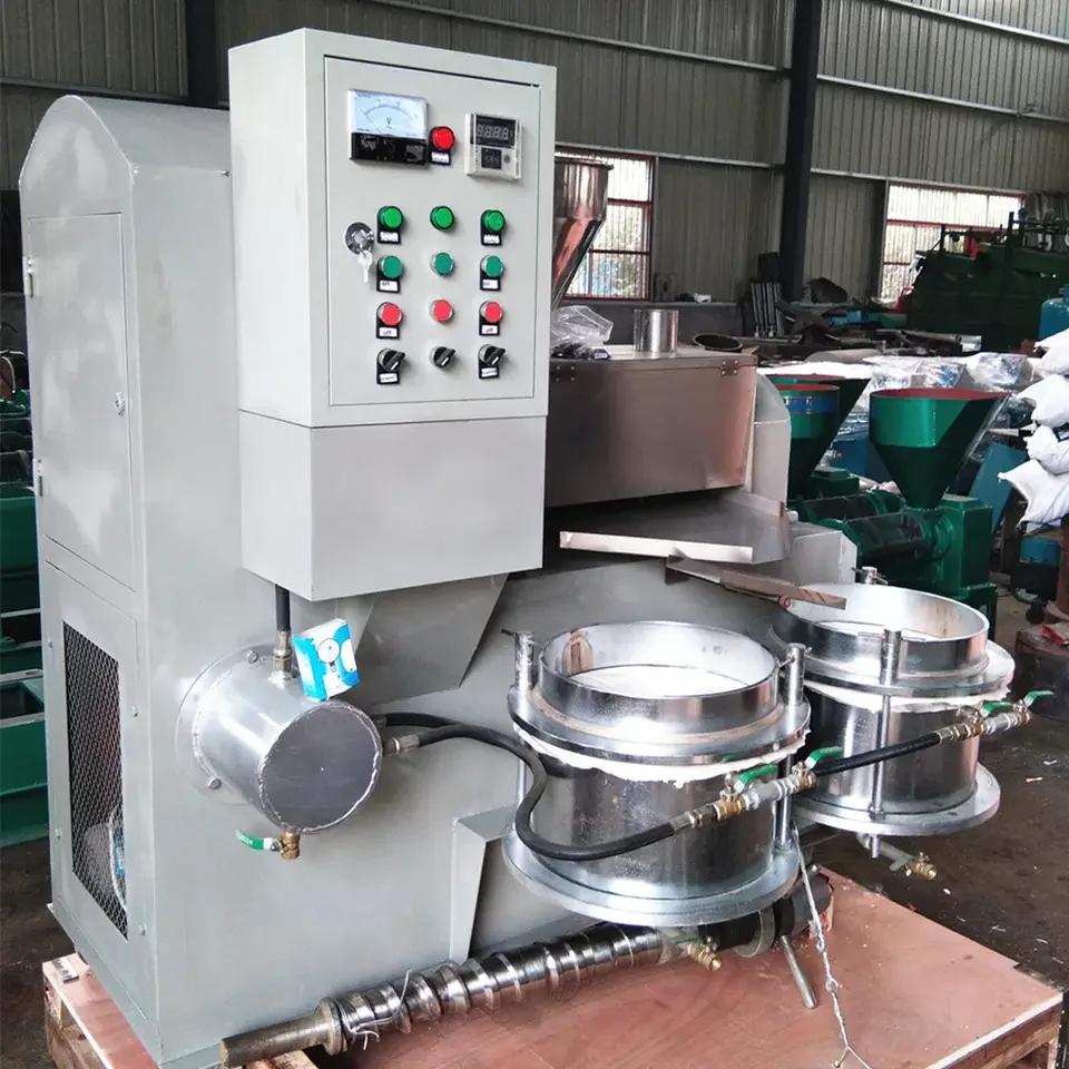 300-350kg/h Automatic Flax seed Soybean Peanut Coconut Sesame Oil Making Oil Press Machine  Vacuum Composite Screw Oil Pressers