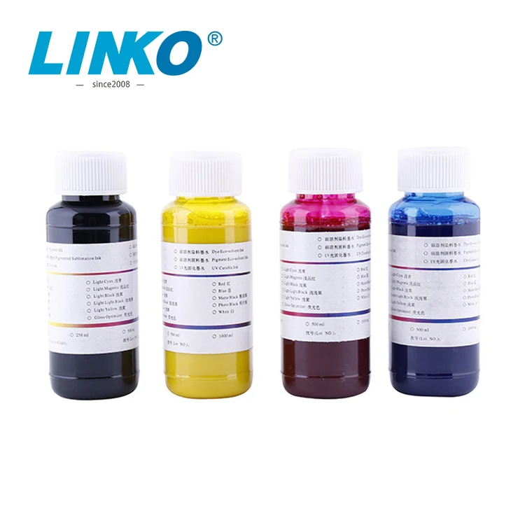 LINKO Factory Wholesale Hi-pro Environment Friendly Sublimation Ink for Fabric Printing Compatible with Polaris printers