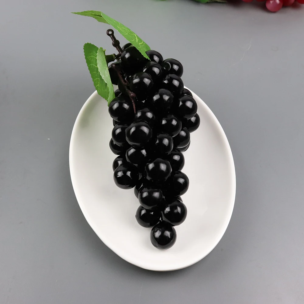 Simulated fruit and vegetable models, cabinet decorations, dance props, simulated handles, 60 large grapes, plastic
