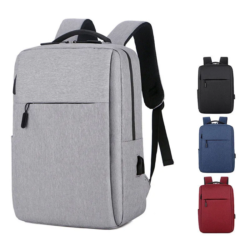 Custom logo cheap unisex business laptop backpack antfleece waterproof large capacity student backpack with USB port