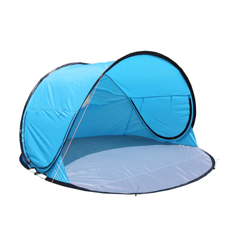 5-6 people free to set up 2 seconds quick beach sunshade tent, lovers park camping picnic leisure tent