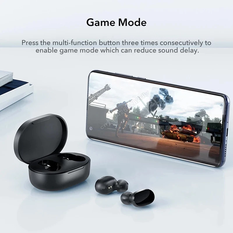 Global Version Xiaomi Mi True Wireless Earbuds Basic 2 Wireless Charging TWS Redmi Airdots 2 In-Ear Stereo Bass Xiaomi Earbuds