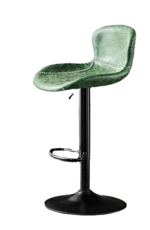 Nordic Bar Chair Home Rotating Backrest High Stool Modern Simple High Stool Light Luxury Bar Stool