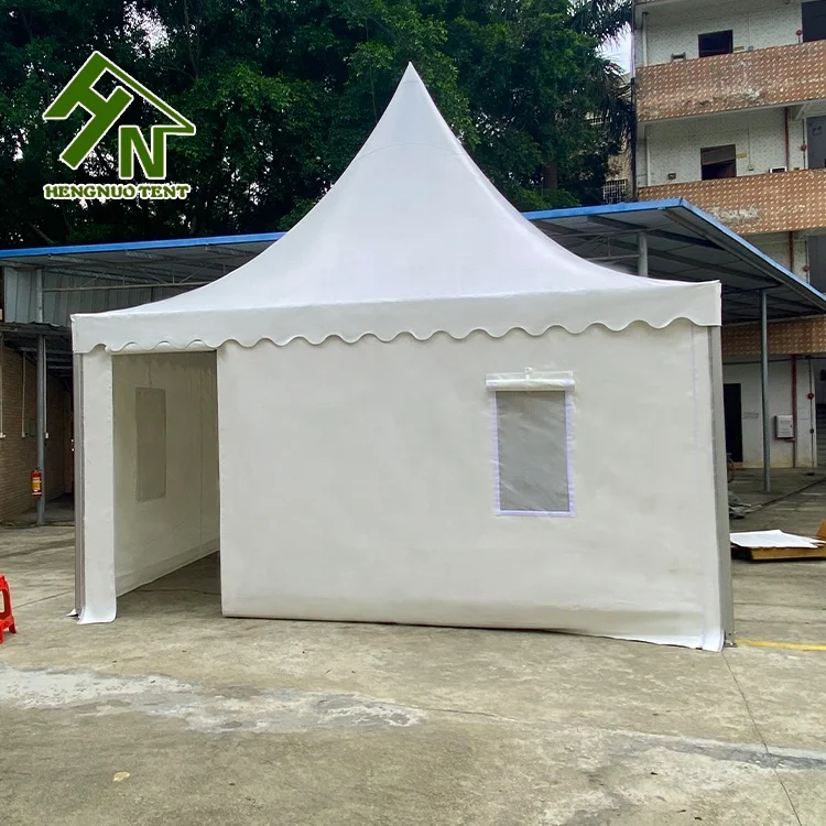 Customized portable 3x3 5x5 pvc fabric outdoor party pagoda gazebo permanent white canopy events arabian tent for booth