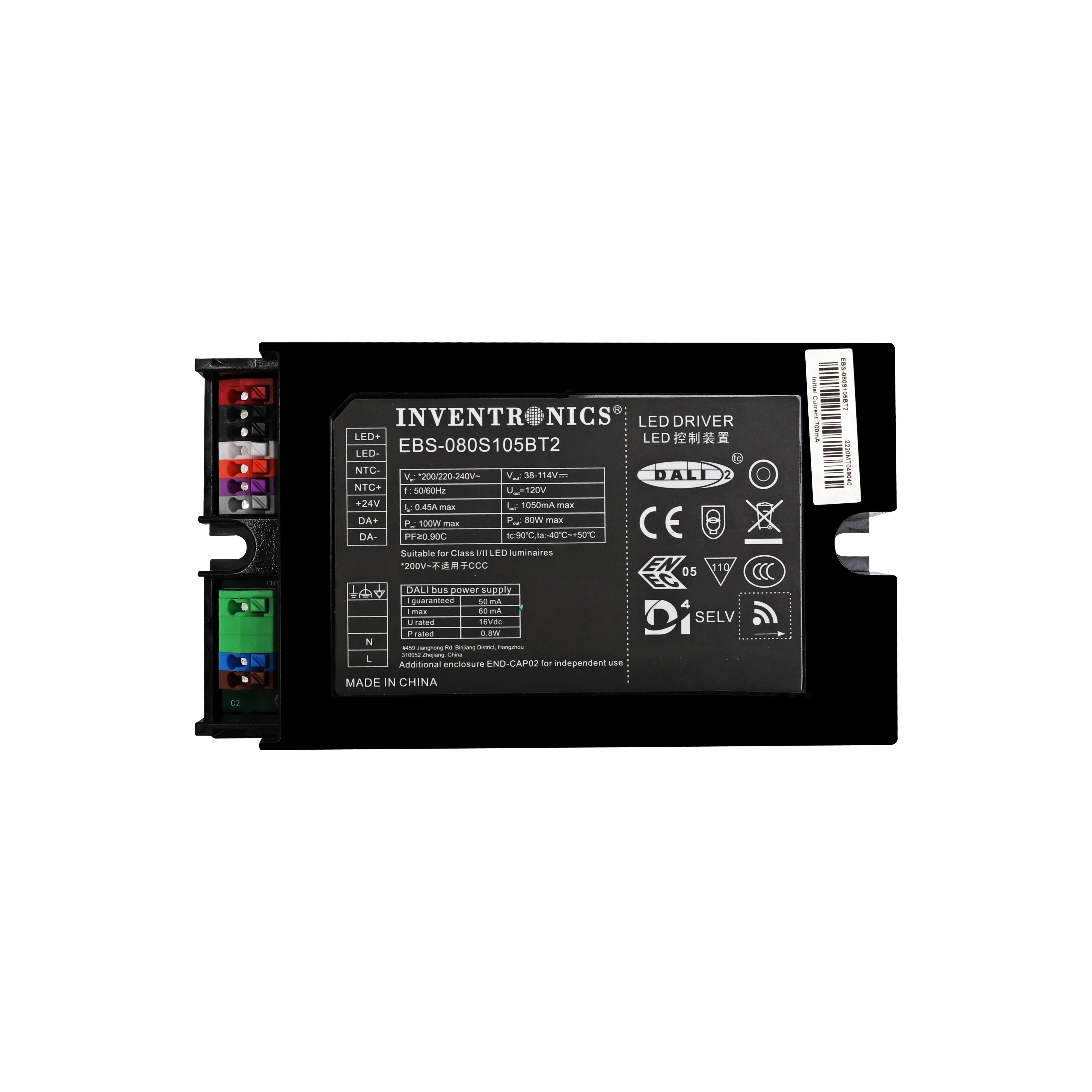 80W Power Inventronics 8 Year Warranty LED Driver With IP20 Design and Suitable for Outdoor Applications in  IP>54 Luminaires