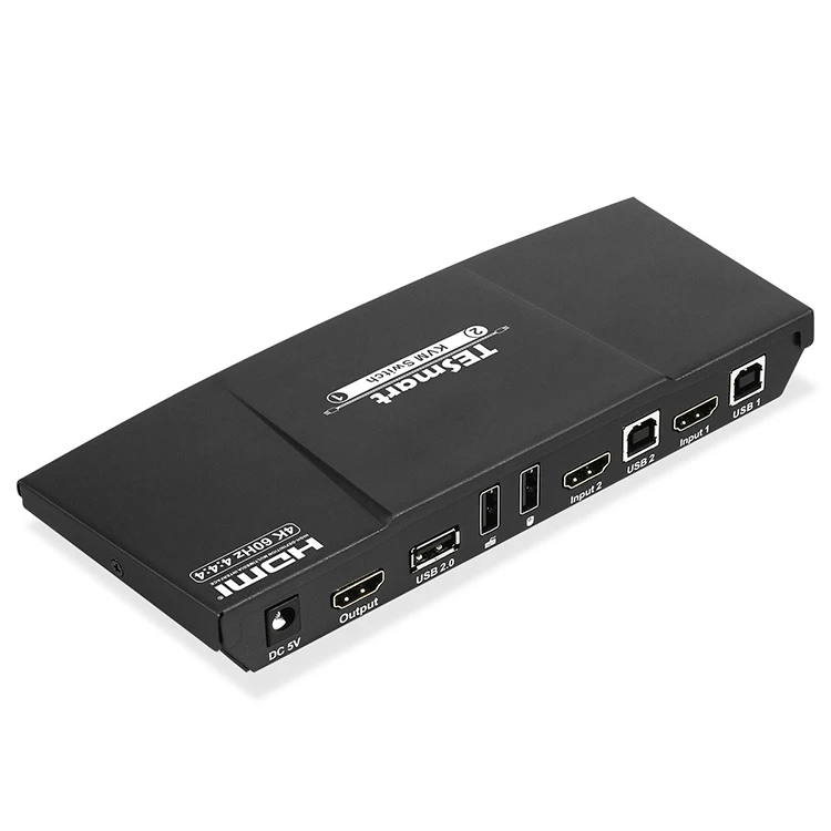 TESmart высококачественный HDMI HDCP 2 порта usb kvm переключатель 2x1 4K для домашней системы