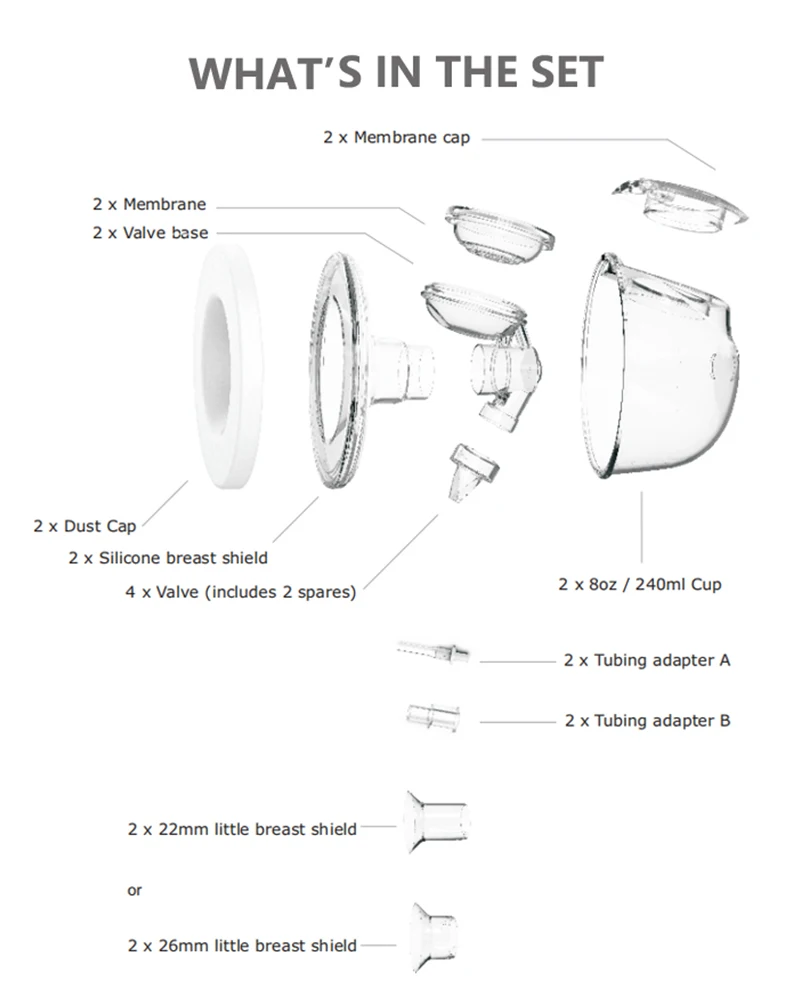YOUHA Express cup hands free with electric breast pump wearable , milk collection cups  with electric breast pump for feeding