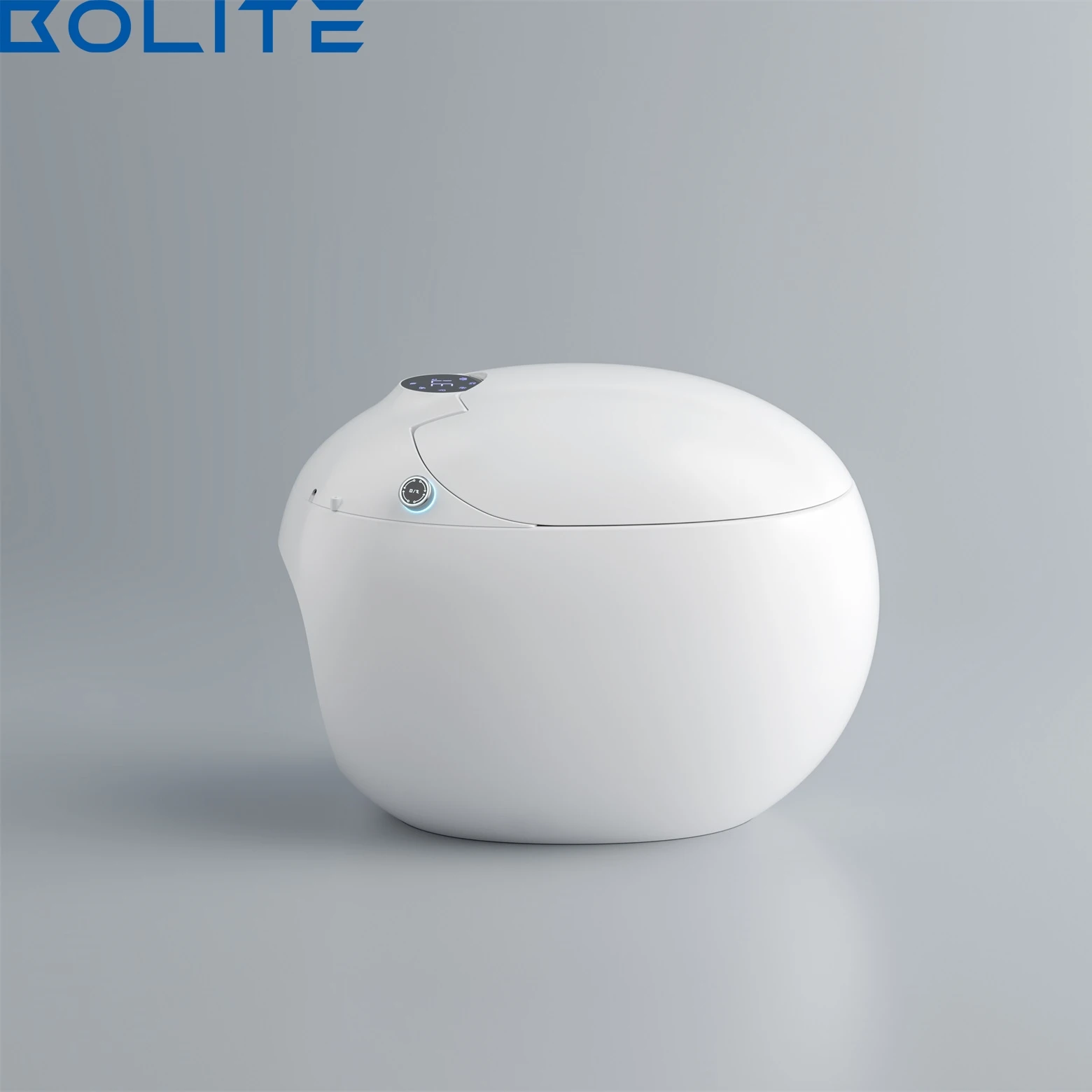 Shaped Water Closet One Piece Luxury Wc White Color Foot Flush Egg-Shaped Floor Mount Egg Shape Smart Toilet