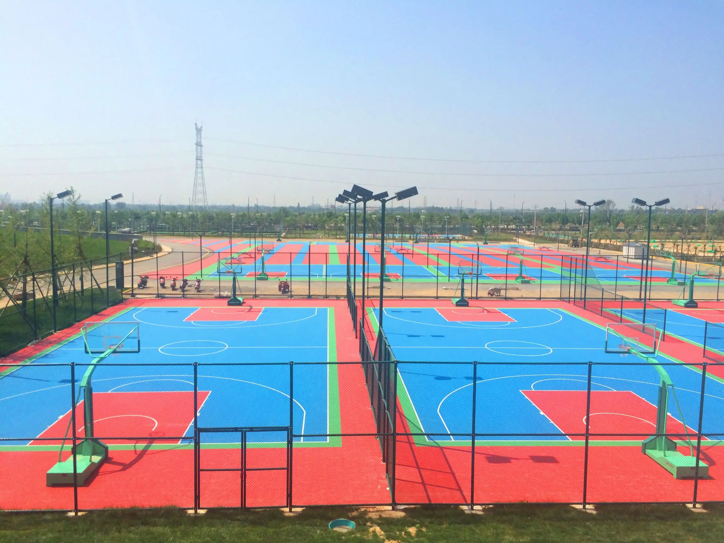 customized techo para pista de tenis basketball indoor sport court flooring playground floor outdoor