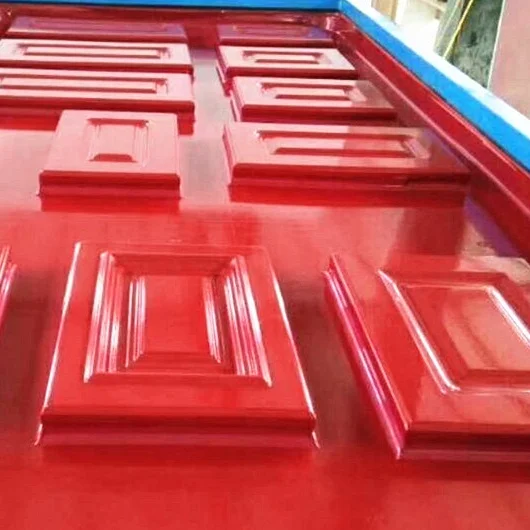 Excellent PUR  hot melt glue profile wrapping machine with fast changing rollers 05