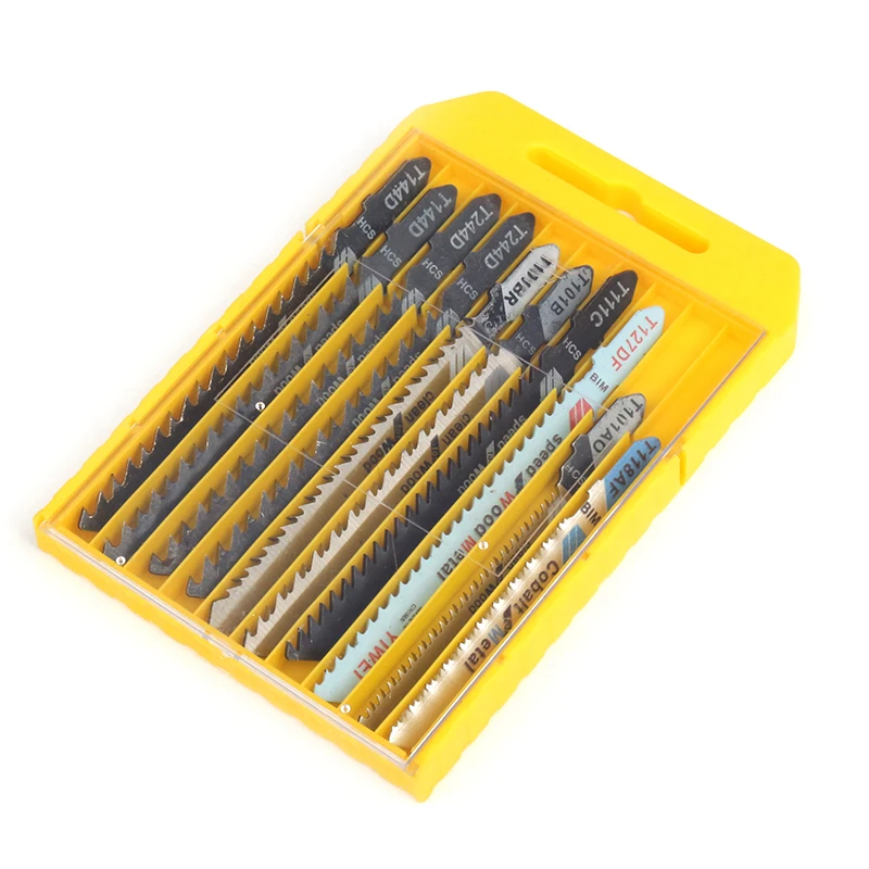 high quality Jig Saw 10pcs set Wood and Metal Cutting Jig Saw Blade Set saw blade