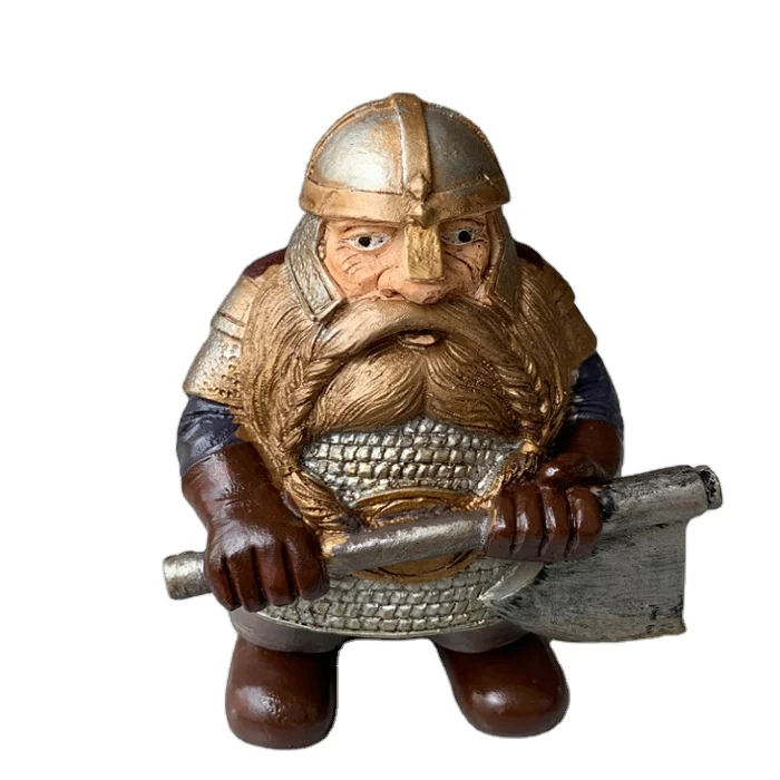 2021 NEW DESIGN HOT SELLING RESIN NORDIC GNOME VIKING VICTOR NORSE DWARF STATUES SOUVENIR HOME GARDEN DECORATION SOUVENIR