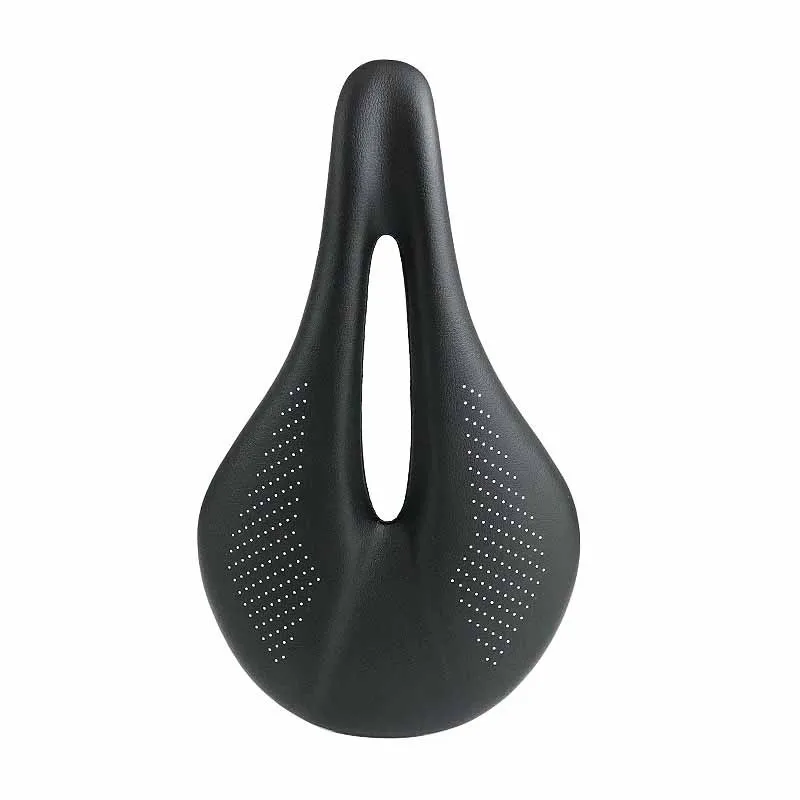 MTB Carbon Bike Saddle with Short Nose 155mm Gel Shell Leather and Carbon Fiber Material Bicycle Saddle Accessories