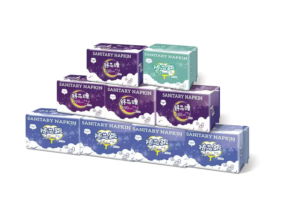 Hot sale female breathable organic sanitary pads wholesale menstrual pad for ladies sanitary day use super soft OEM service.