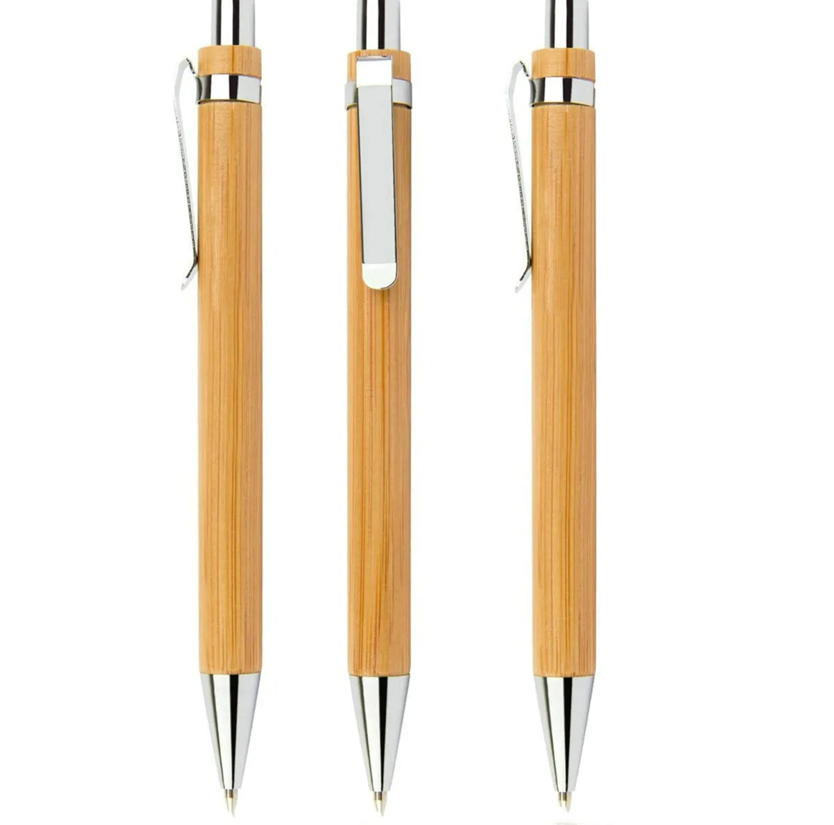 Eco Friendly Wood Bamboo Ball Pen With Custom Logo Printing Promotional Pen