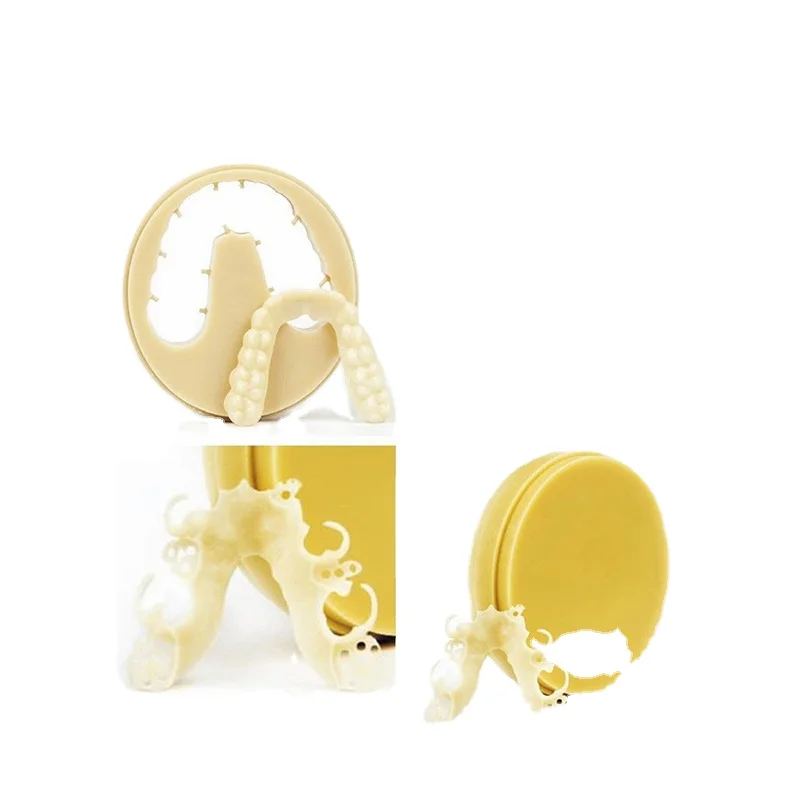 dental CAD CAM material flexible transparent PMMA Disc PMMA block Resin block dental lab
