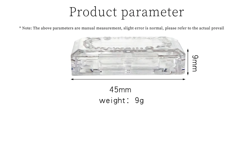 Cosmetic packaging clear plastic 2-color eye shadow palette empty eyeshadow dispenser blush palette private label
