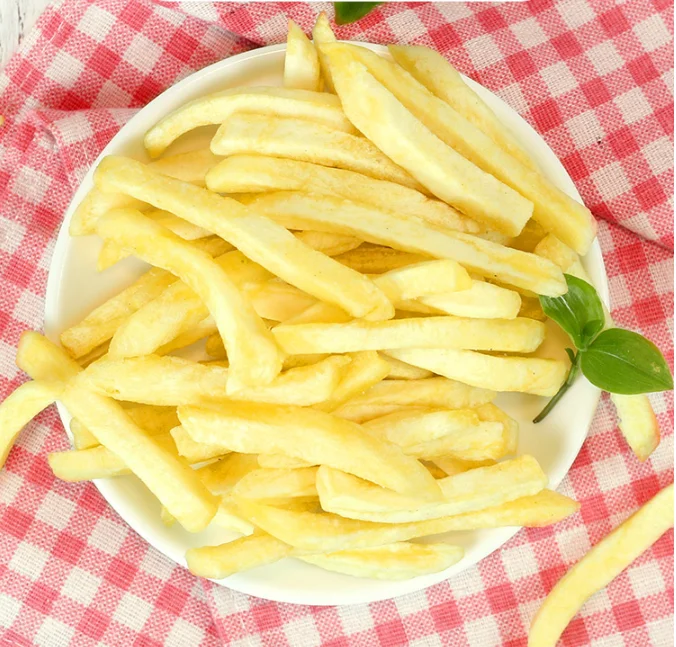 Hot Sale French Fries Dehydrated Dried Vegetables Vacuum Fried Crisp Potato Strips Snack