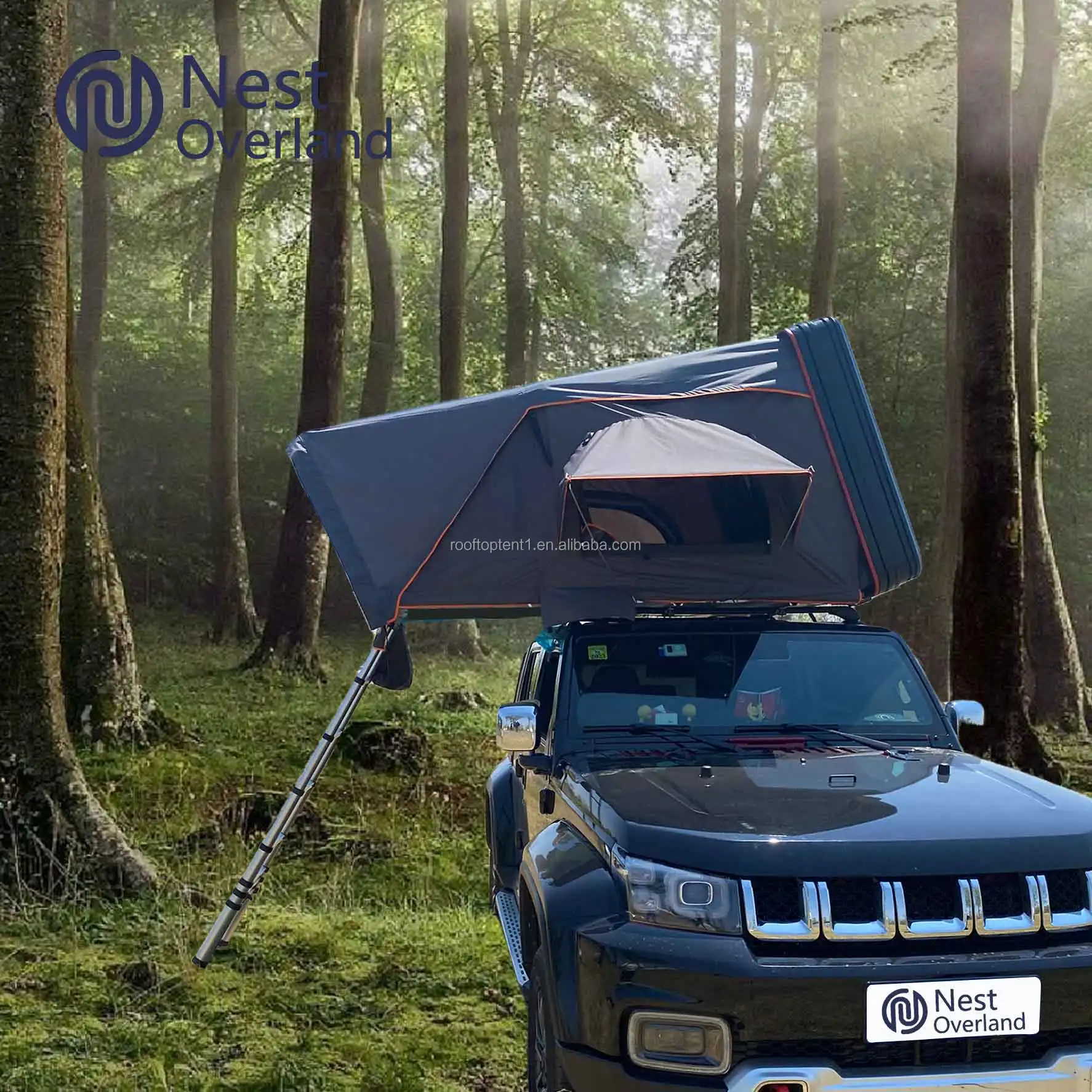 Оригинальный заводской склад 2000-3000 мм Европейский открытый водонепроницаемый кемпинг на крыше автомобиля тент