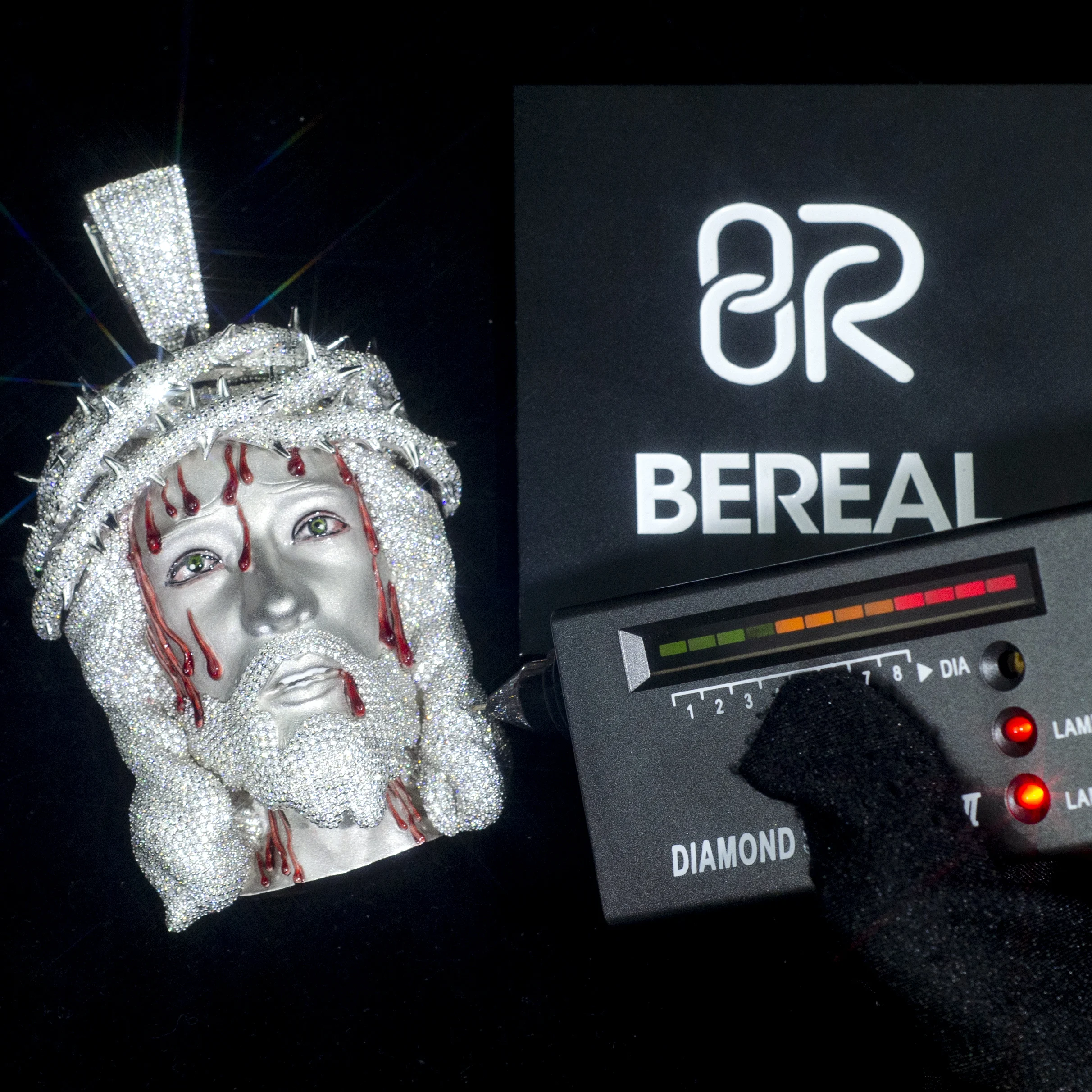 Bereal Jewelry Hip Hop  Iced Out 925 Sterling Silver D Color VVS Moissanite Diamond Custom Jesus Pendant For Necklace