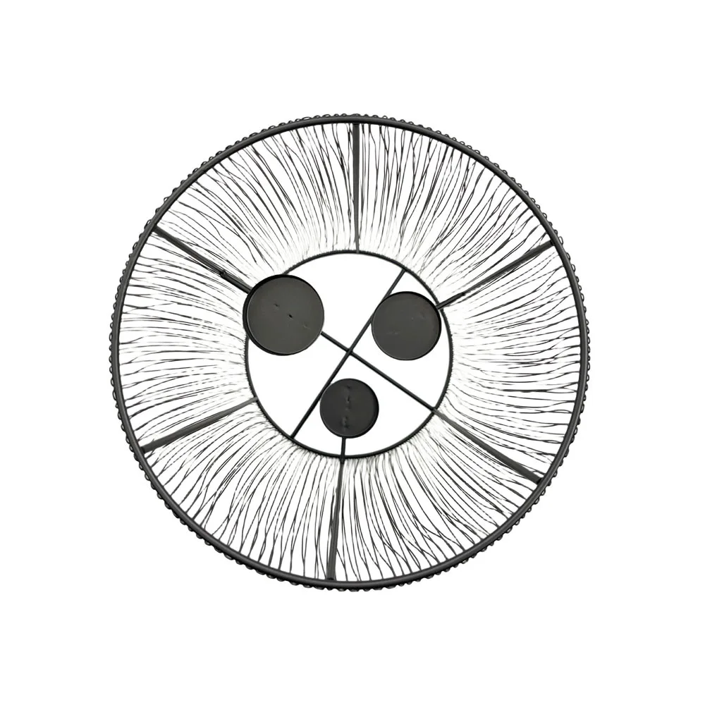 Customize Unique Design Black Metal Wire Candle Holder Decorative Gifts Tealight Candle Holder