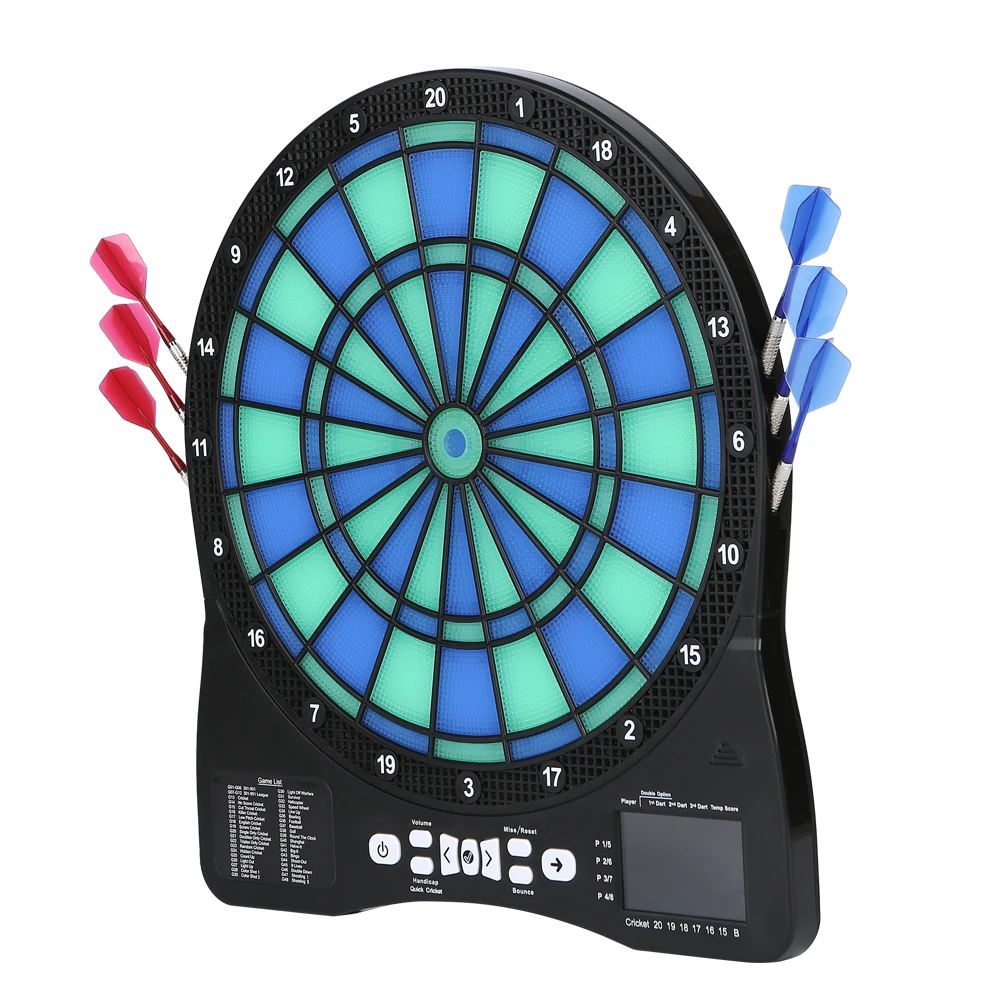 New Style Electronic Dartboard With Flashing Light And Music Infrared Ray Gun Plastic Dartboard
