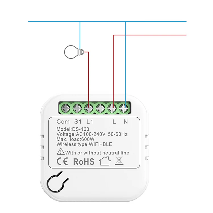 Smart Home Automation 10A Mini Smart Wifi Breaker DIY Switch Support 2 Way Control Tuya Smart Wifi Switch Module