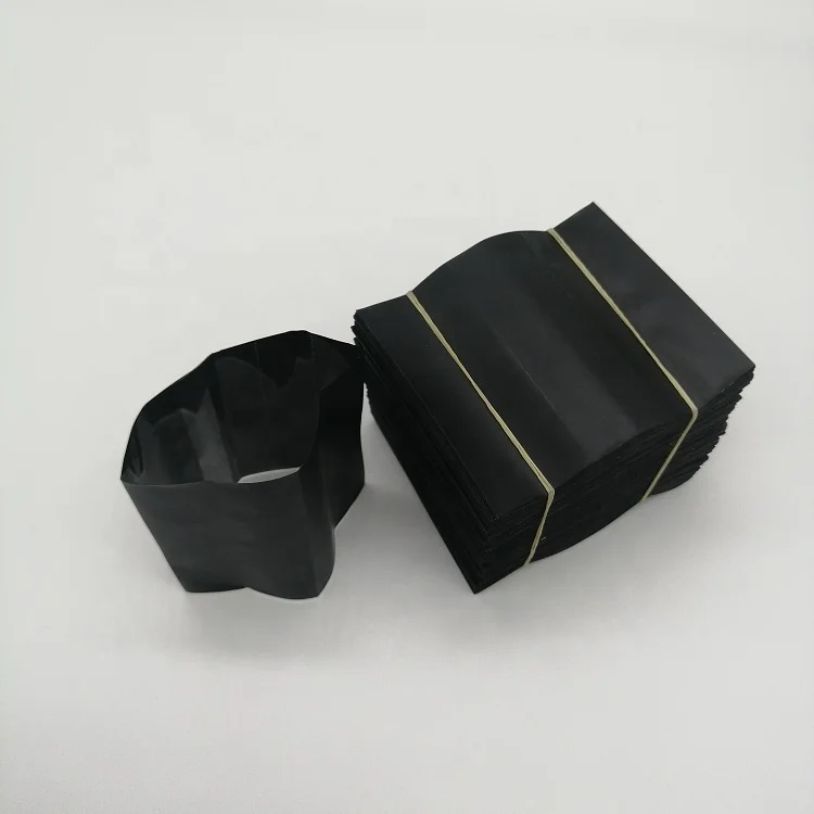 Black matte Shrink Bands 69x58mm Perforated Shrink Wrap for Hot Sauce Bottles and Other Liquid Bottles