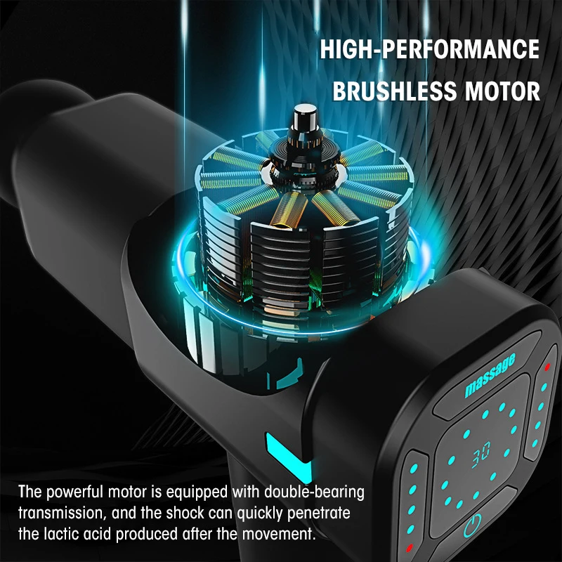 Handheld Deep Tissue Muscle Electric Fascia Portable Powerful Mini Muscle Fascial Massage Gun