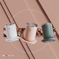 2021 new magnetic automatic stirrer heating mug warmer with heater