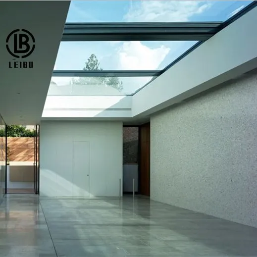 Aluminum Profile Smart Switch Roof Windows Large Scale Electric Motorized Opening Sliding Skylight