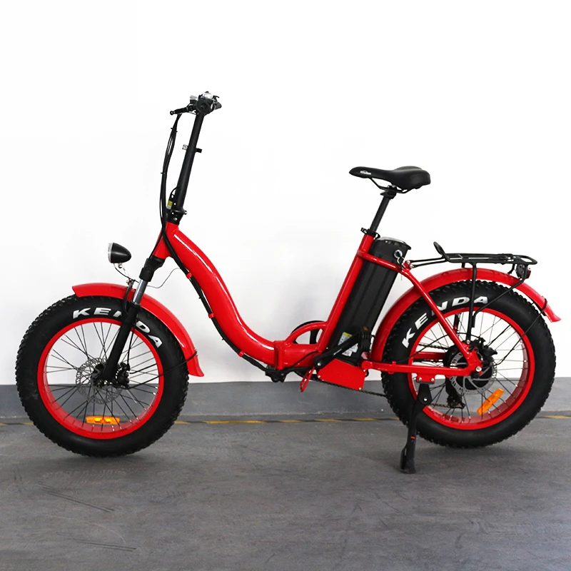 snow folding electric bicycle rear hub motor folded e bike 20inch 7 speed fat type electric bike china