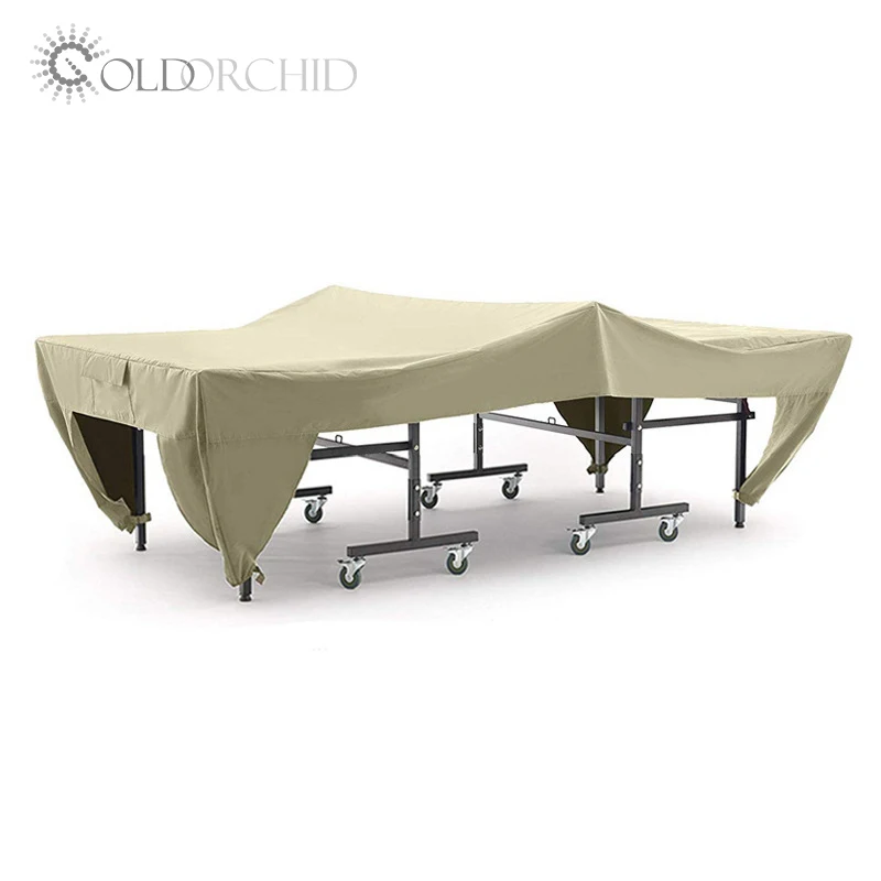 Custom logo waterproof tennis table cover outdoor 190D oxford pingpong table cover