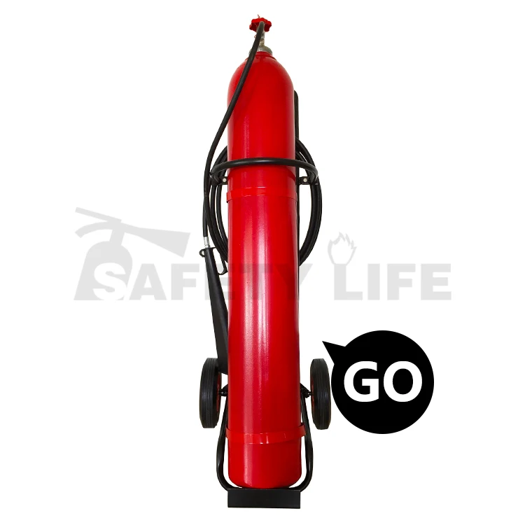 Two wheels type 12kg 20kg 25kg co2 fire extinguisher
