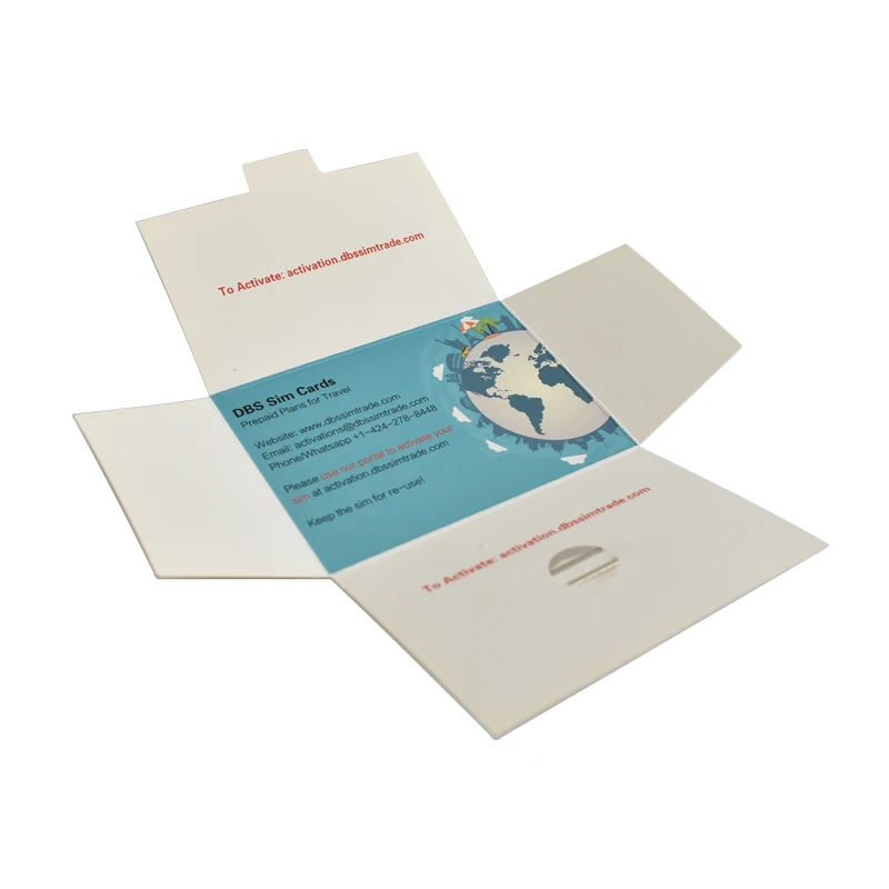 Zuoluo Manufacturers Directly Paper Sim Card Holder with Custom Design