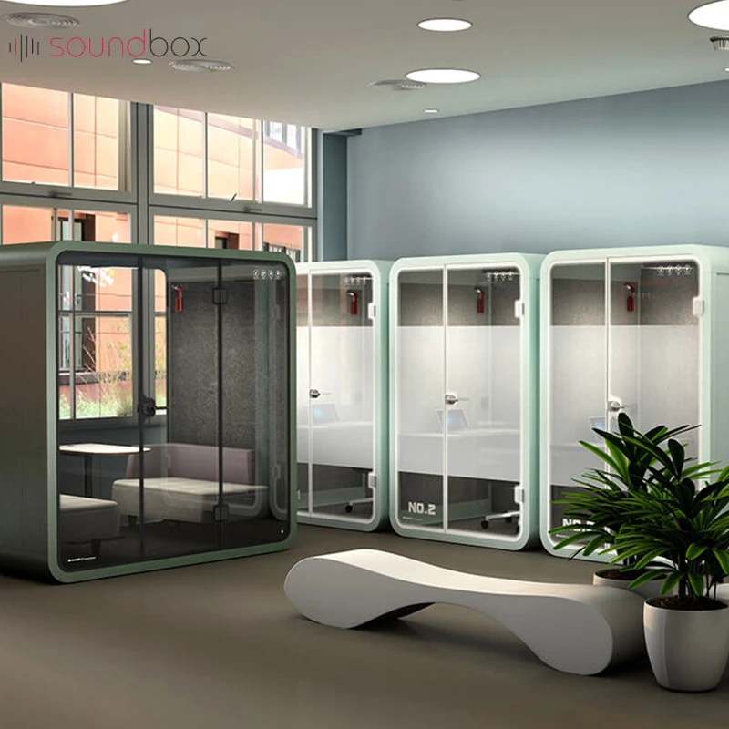 M SIZE Movable Meeting Soundproof Booth Acoustic Private Office Meeting,outdoor Phone Booth Office Working Studio Sound Booth/