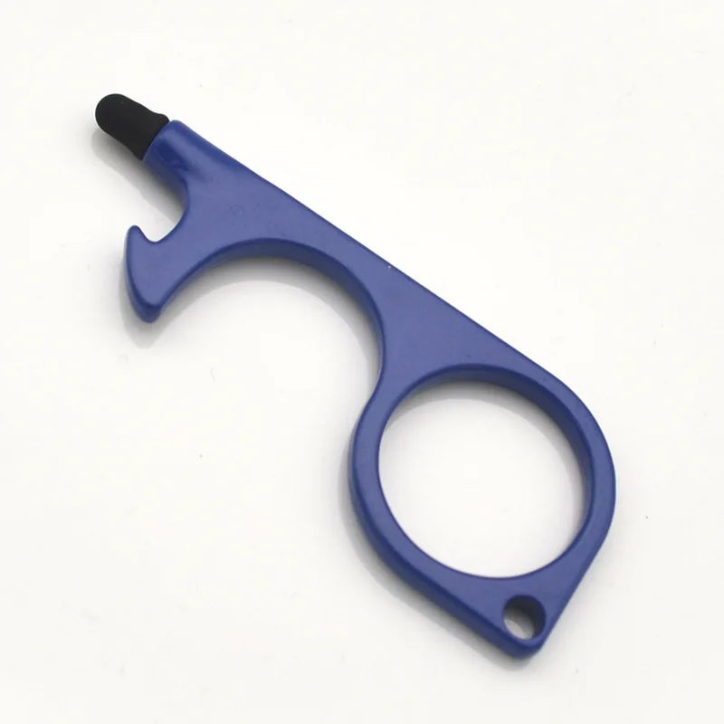 2023 Hot Sale Multi Colors Self Defense Safety No Touch Door Opener Keychain For Women