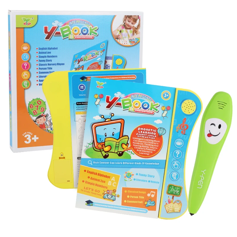 wholesale children popular English early educational smart touch talking pen learning machine read pen book for kids