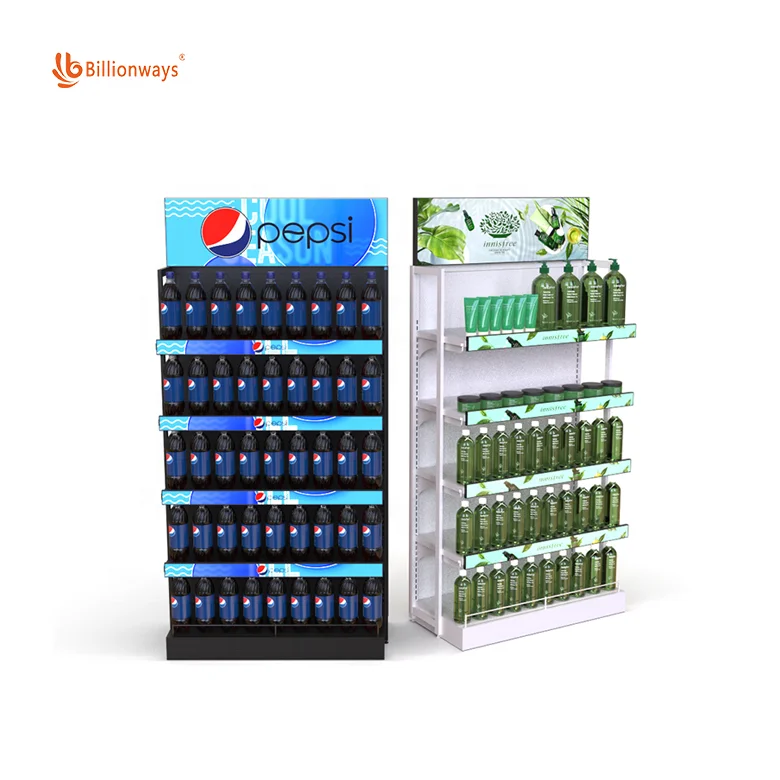 Bar LCD Screen Lcd Tap Supermarket Stretched Shelves Rack Racks Smart Bottle Displays Beer Shelf Beverage Display Stand
