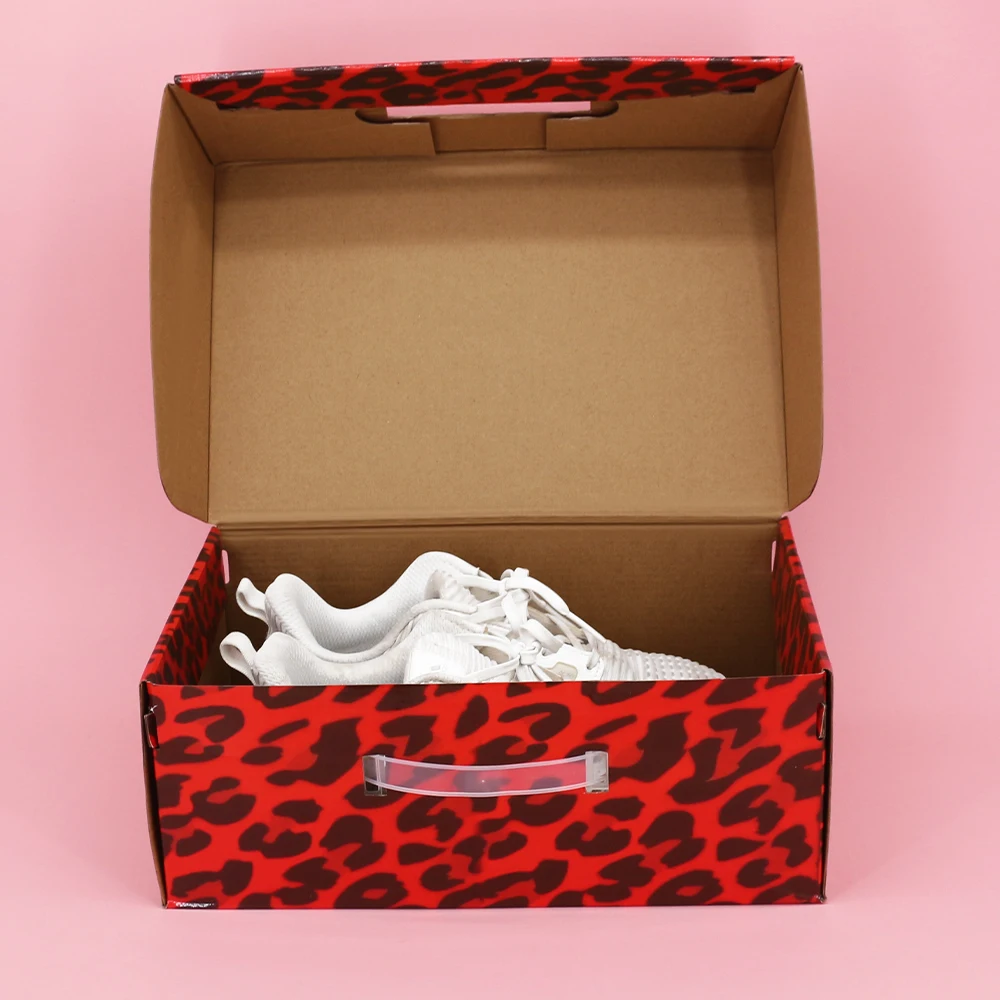 Custom Luxury Shoebox Packaging Corrugated Printing Paper Sneaker Shoe Box designed Private Label Shoes Box