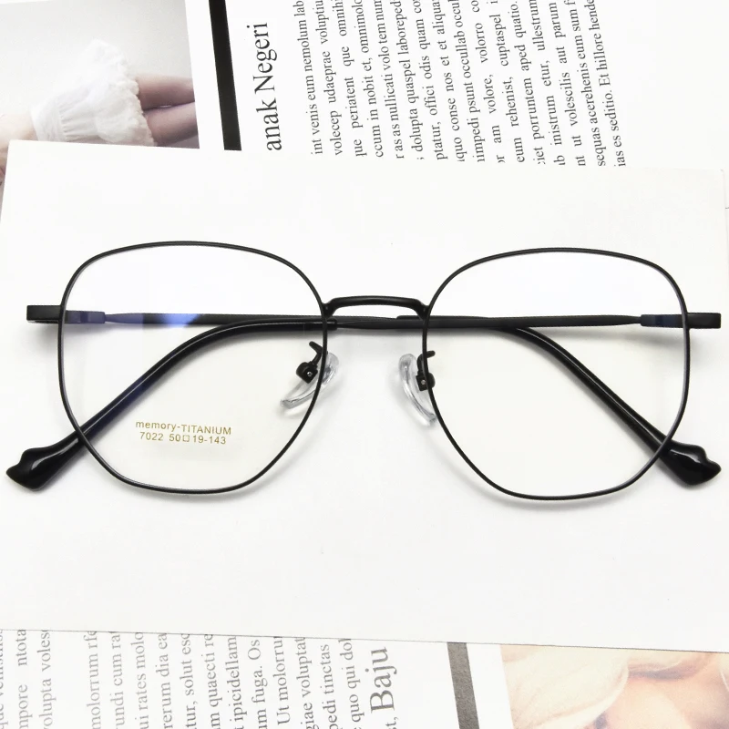 Round Memory Titanium Hot Selling Glasses Fames Flexible Spectacle Eyeglasses Frames In Stock